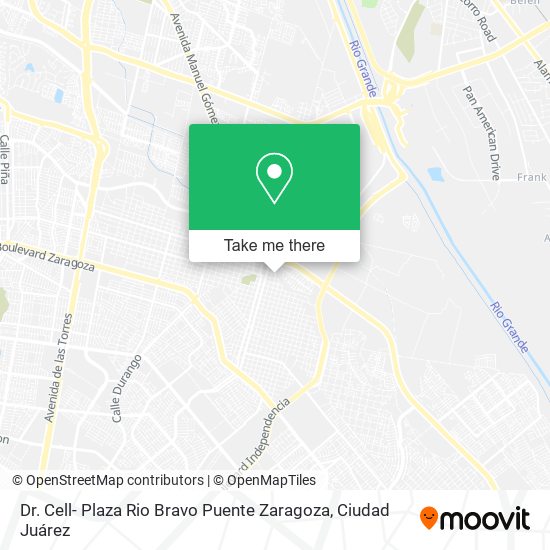 Mapa de Dr. Cell- Plaza Rio Bravo Puente Zaragoza