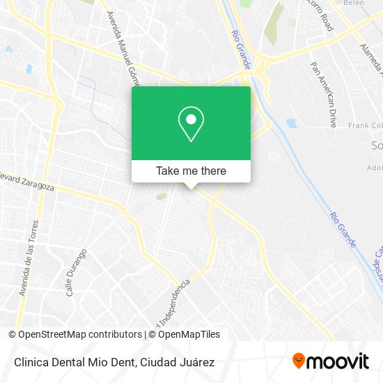 Clinica Dental Mio Dent map