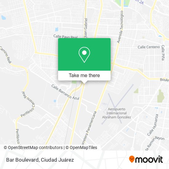 Bar Boulevard map