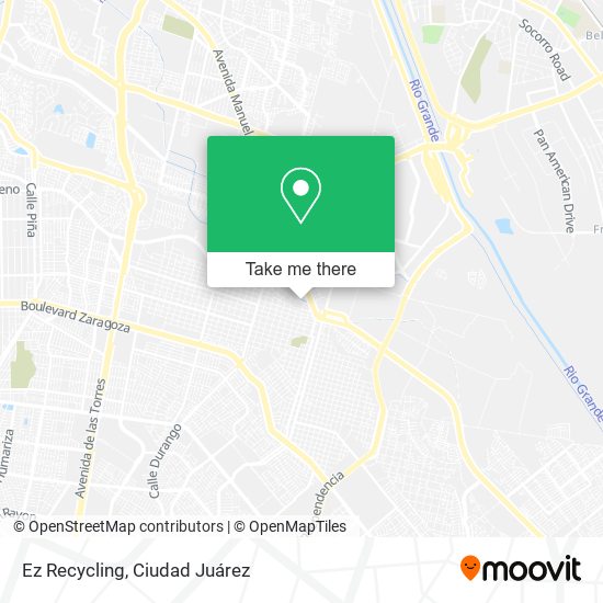 Ez Recycling map