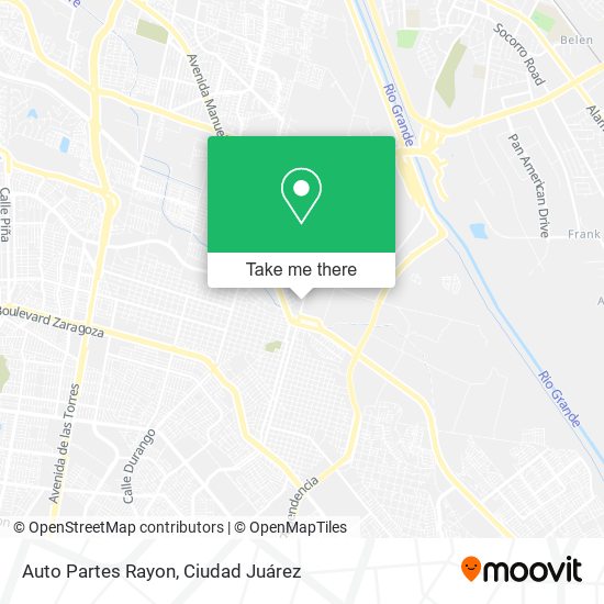 Auto Partes Rayon map