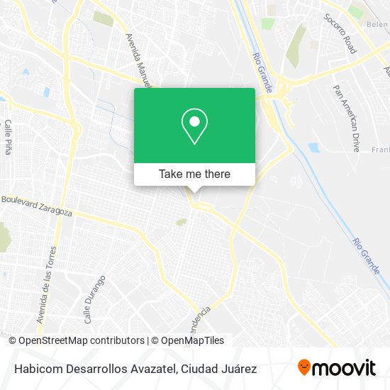 Mapa de Habicom Desarrollos Avazatel