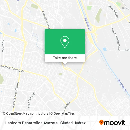 Mapa de Habicom Desarrollos Avazatel
