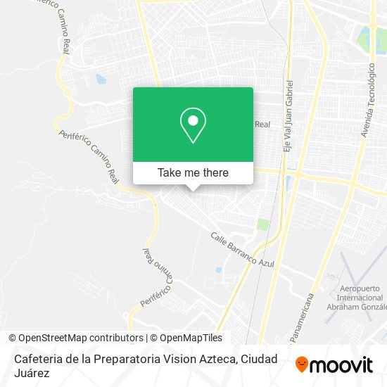 Cafeteria de la Preparatoria Vision Azteca map