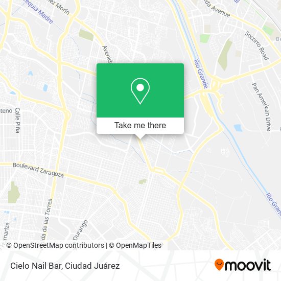 Cielo Nail Bar map