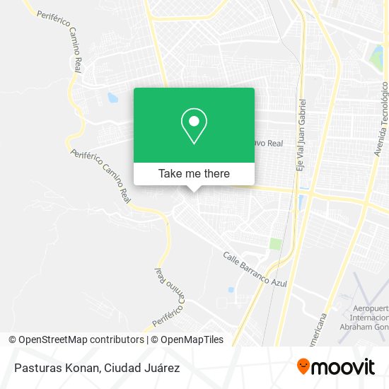 Pasturas Konan map