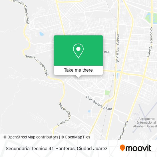 Secundaria Tecnica 41 Panteras map