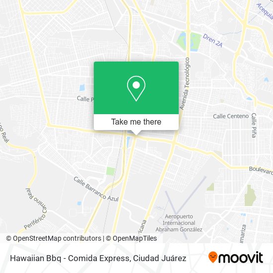 Mapa de Hawaiian Bbq - Comida Express