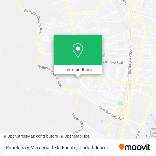 Papeleria y Merceria de la Fuente map