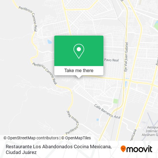 Restaurante Los Abandonados Cocina Mexicana map