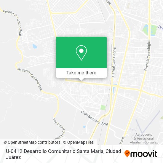 U-0412 Desarrollo Comunitario Santa Maria map
