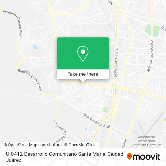 U-0412 Desarrollo Comunitario Santa Maria map