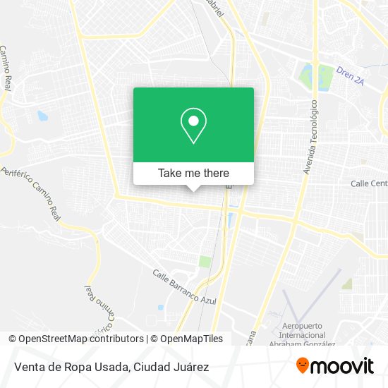 Venta de Ropa Usada map