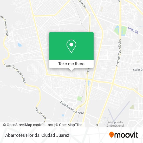 Abarrotes Florida map