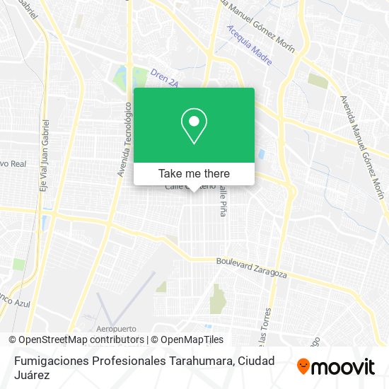 Mapa de Fumigaciones Profesionales Tarahumara