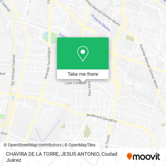 CHAVIRA DE LA TORRE, JESUS ANTONIO map