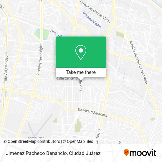 Jiménez Pacheco Benancio map