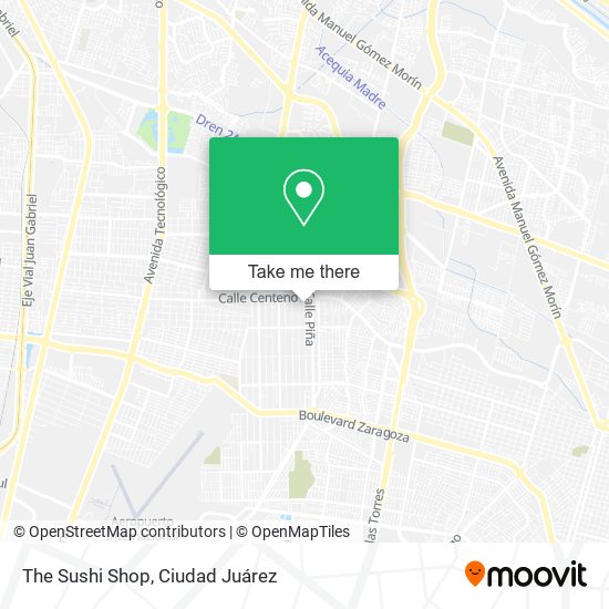 Mapa de The Sushi Shop