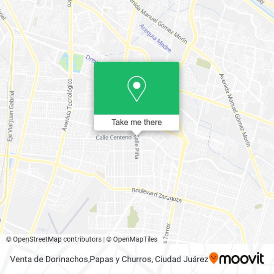 Venta de Dorinachos,Papas y Churros map
