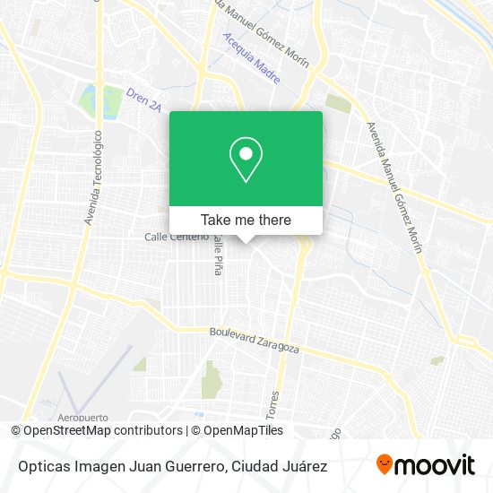 Mapa de Opticas Imagen Juan Guerrero