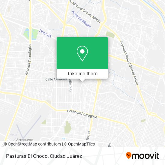 Pasturas El Choco map