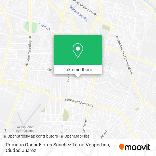 Mapa de Primaria Oscar Flores Sanchez Turno Vespertino