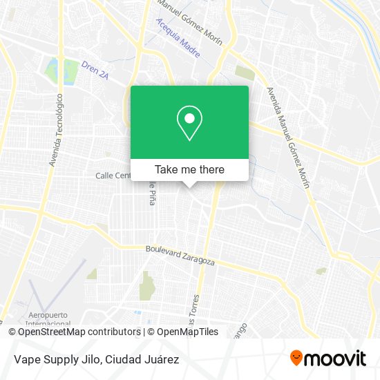 Mapa de Vape Supply Jilo