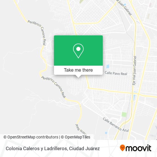 Mapa de Colonia Caleros y Ladrilleros