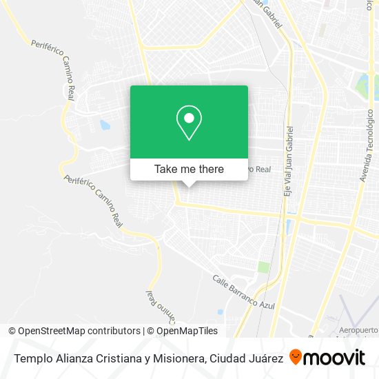 Mapa de Templo Alianza Cristiana y Misionera