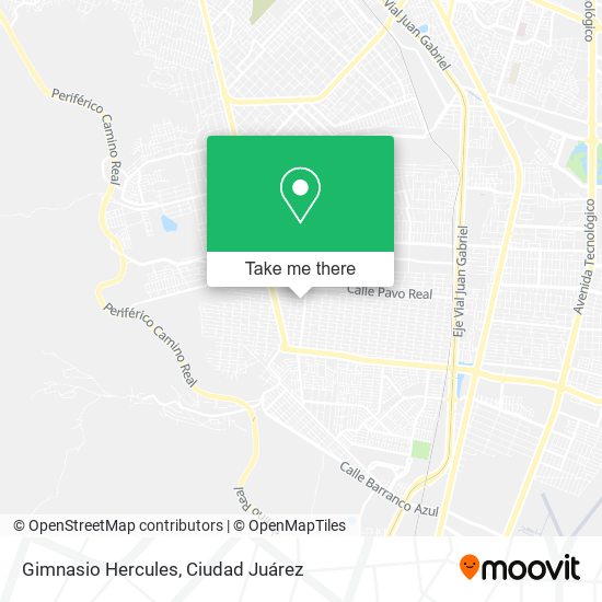 Gimnasio Hercules map