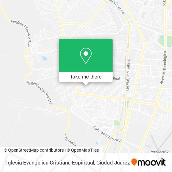 Mapa de Iglesia Evangélica Cristiana Espiritual