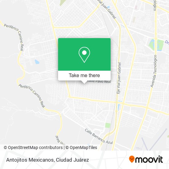 Antojitos Mexicanos map