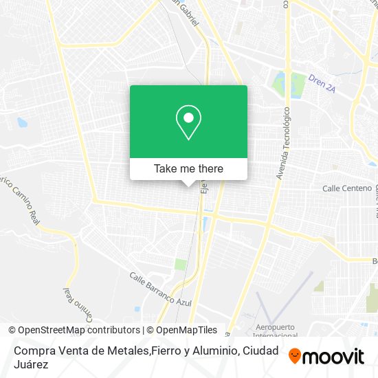 Mapa de Compra Venta de Metales,Fierro y Aluminio