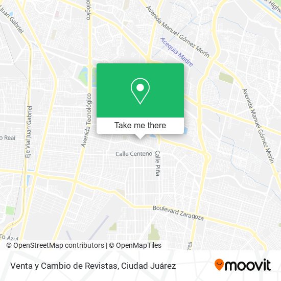 Venta y Cambio de Revistas map