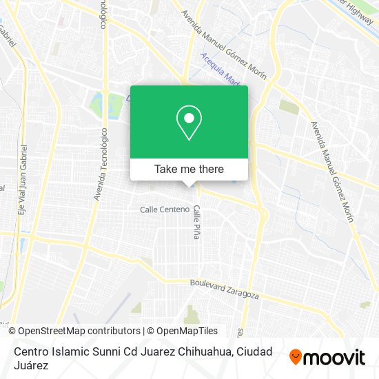 Mapa de Centro Islamic Sunni Cd Juarez Chihuahua