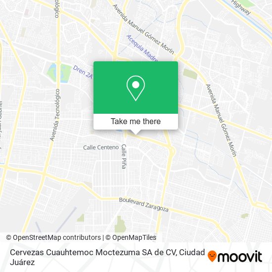 Cervezas Cuauhtemoc Moctezuma SA de CV map