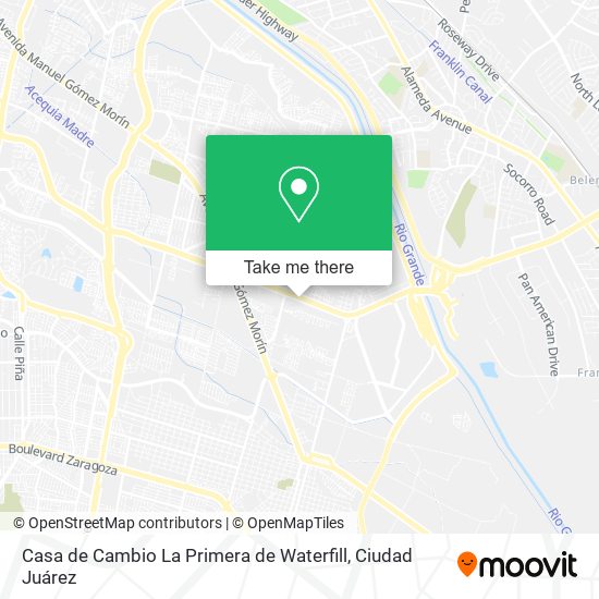 Casa de Cambio La Primera de Waterfill map