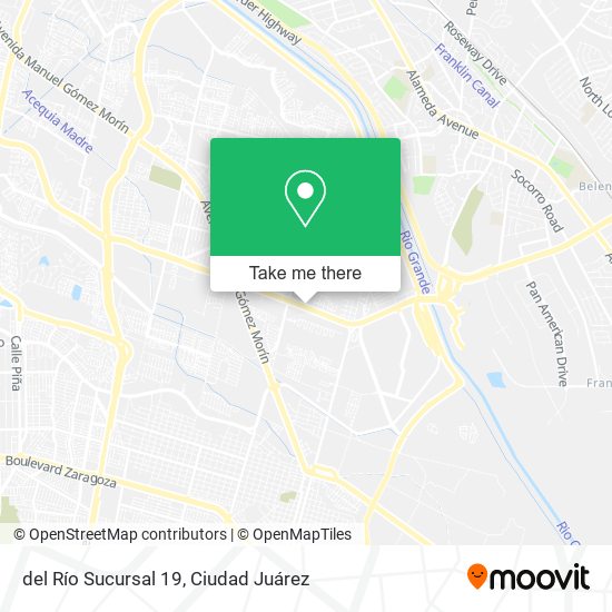 Mapa de del Río Sucursal 19