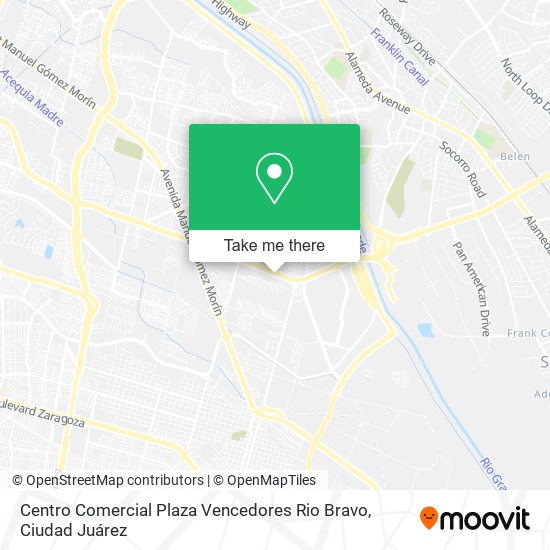 Centro Comercial Plaza Vencedores Rio Bravo map