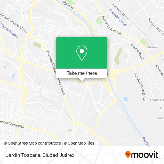 Jardin Toscana map