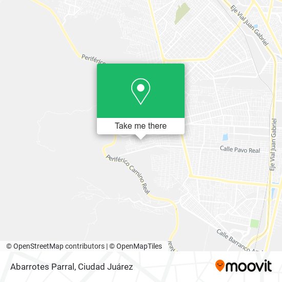Abarrotes Parral map