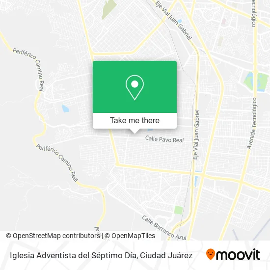 Mapa de Iglesia Adventista del Séptimo Día