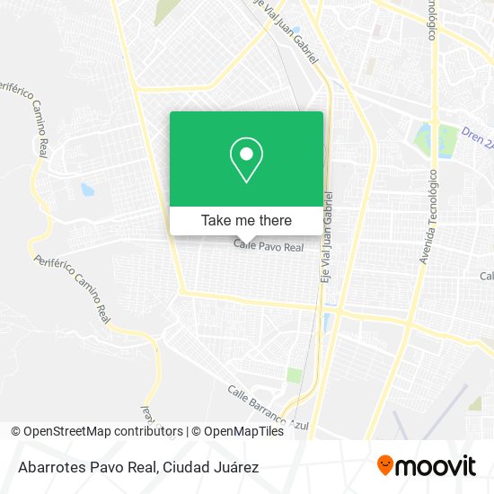 Abarrotes Pavo Real map