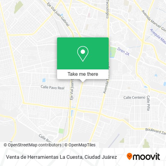 Venta de Herramientas La Cuesta map