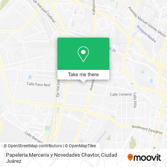 Papelería Mercería y Novedades Chavtor map