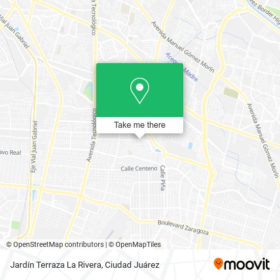 Jardín Terraza La Rivera map