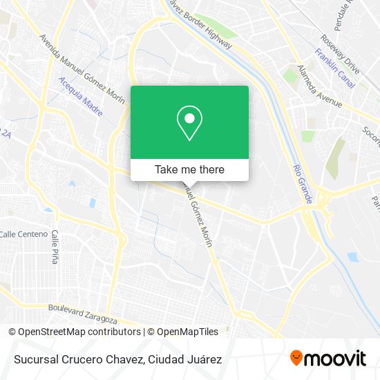 Sucursal Crucero Chavez map