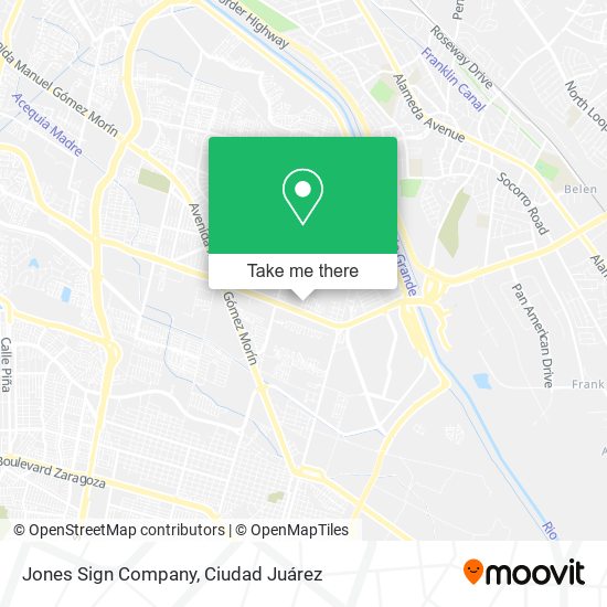 Jones Sign Company map