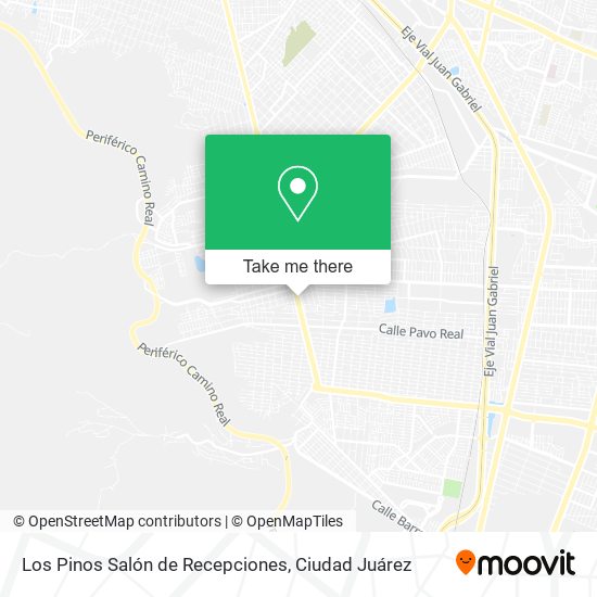 Los Pinos Salón de Recepciones map