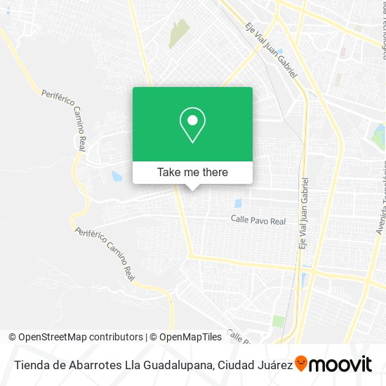 Mapa de Tienda de Abarrotes Lla Guadalupana